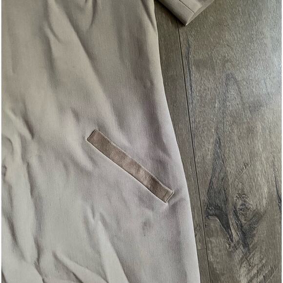 NWT Ralph Lauren Black Label Suede Wool Dress Taupe 6 - Picture 3 of 6